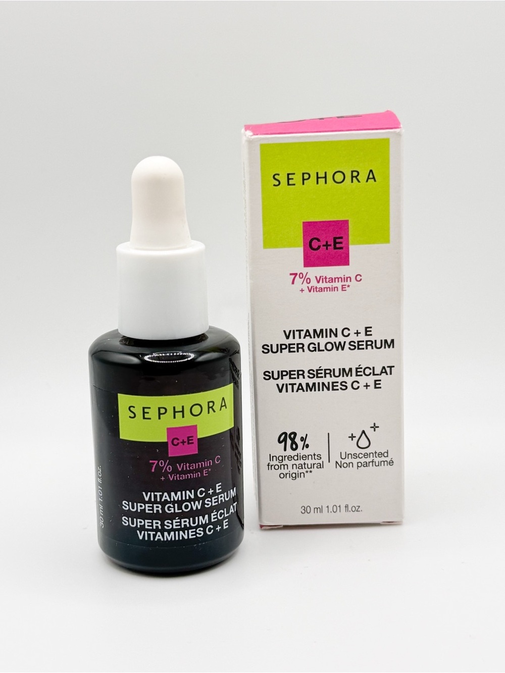 Sephora Vitamin C + E Super Glow Serum 7% | Original Formula Brown Bottle | NIB